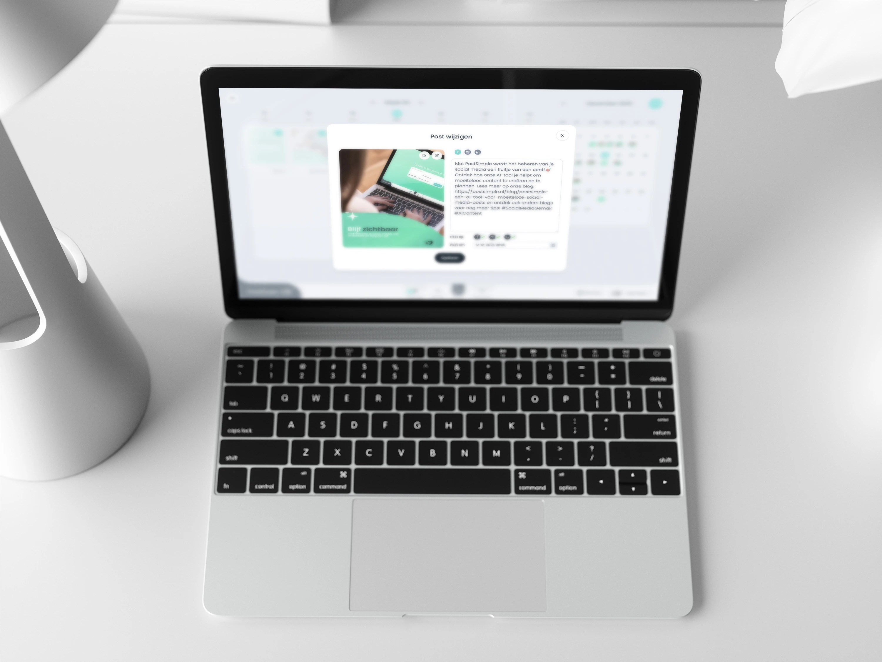 Social media posts bewerken met PostSimple